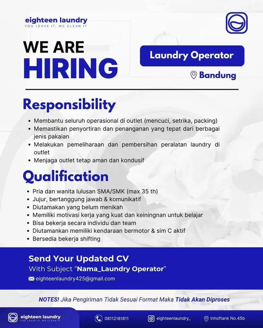 Laundry Operator