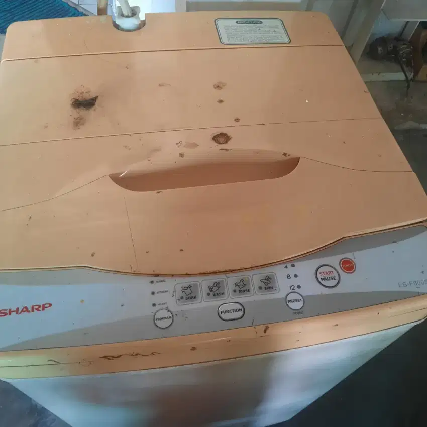 Mesin cuci bekas sharp type ES-F 800S