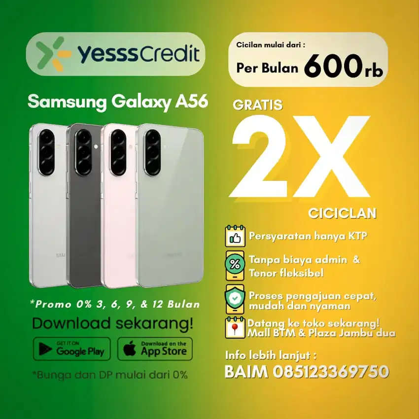 KREDIT SAMSUNG GALAXY A56 5G TANPA DP