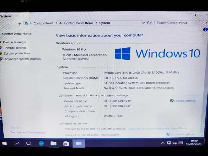 CPU ONLY CORE I5