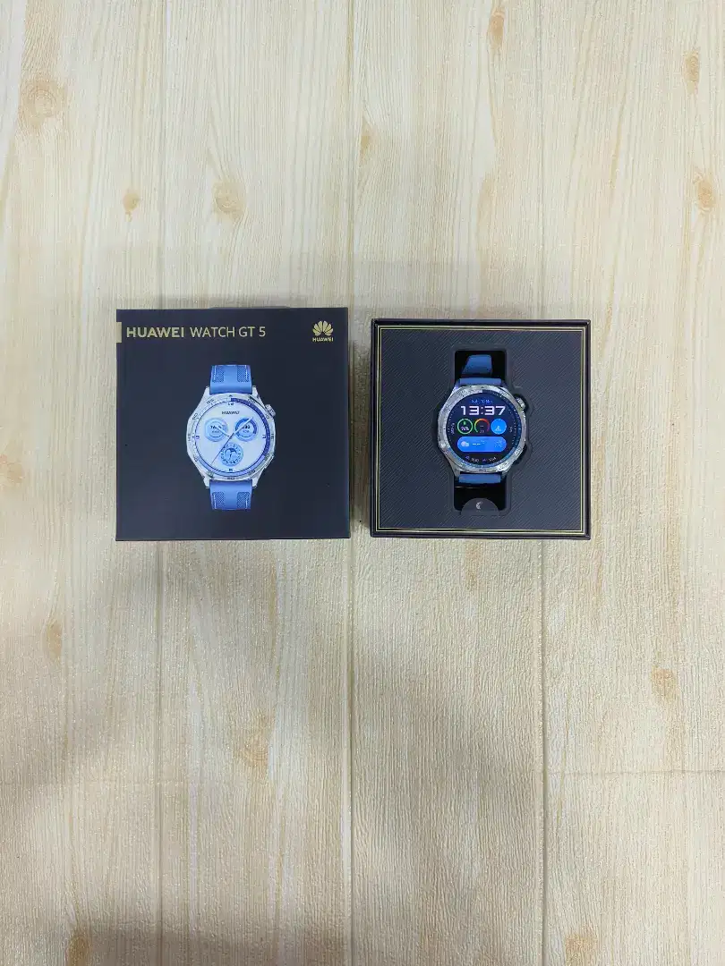 ( Second ) Huawei Watch GT 5 46mm - Blue | Resmi | Original 100%