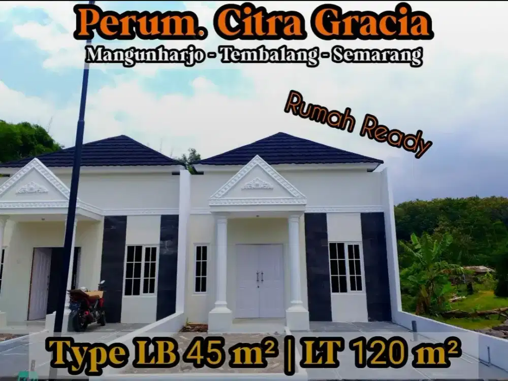 Rumah siap huni nyaman murah dekat jalan raya mangunharjo semarang