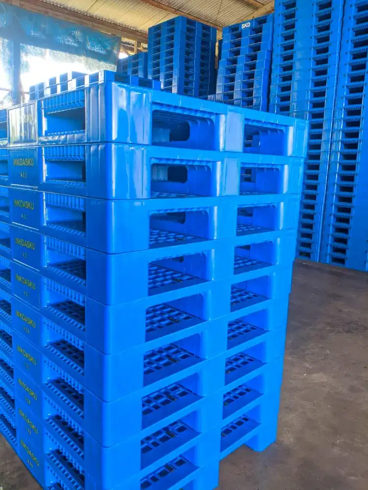 Palet plastik baru dan bekas semua ukuran ready kondisi bekas 90%