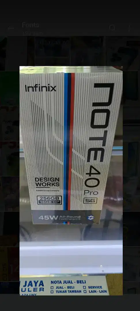 Infinix note 40 pro 5G 8/256 layar lengkung wireless charger