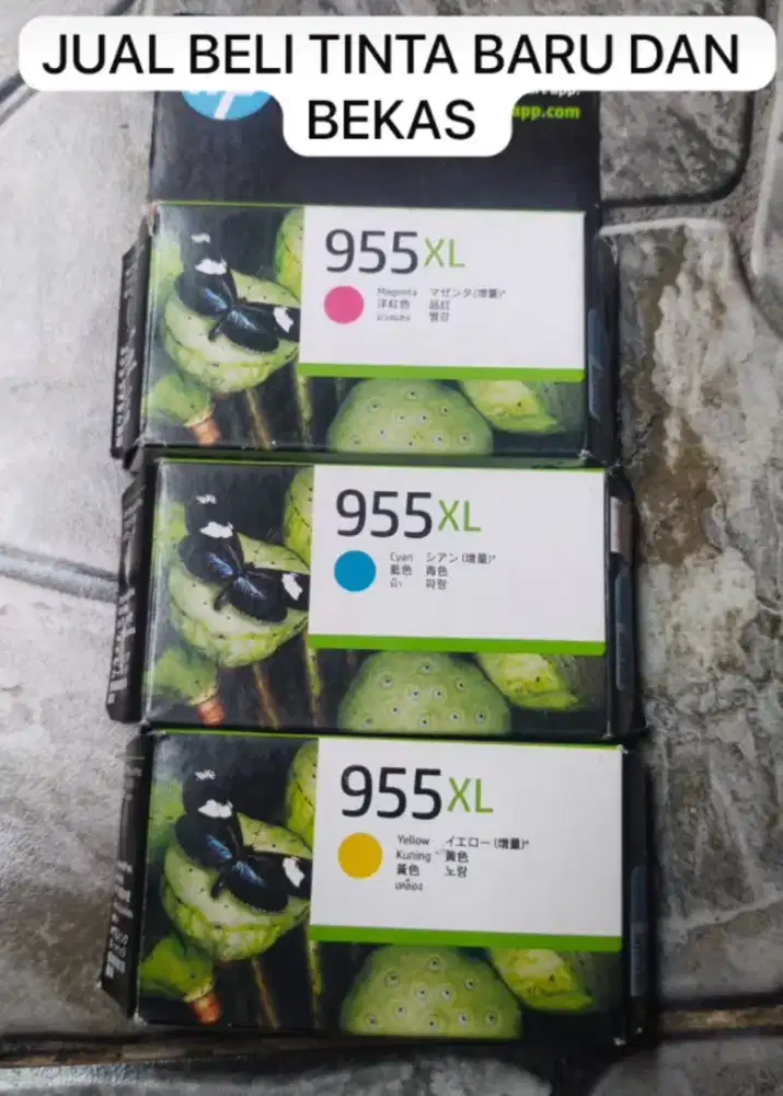 Menampung tinta printer baru dan bekas