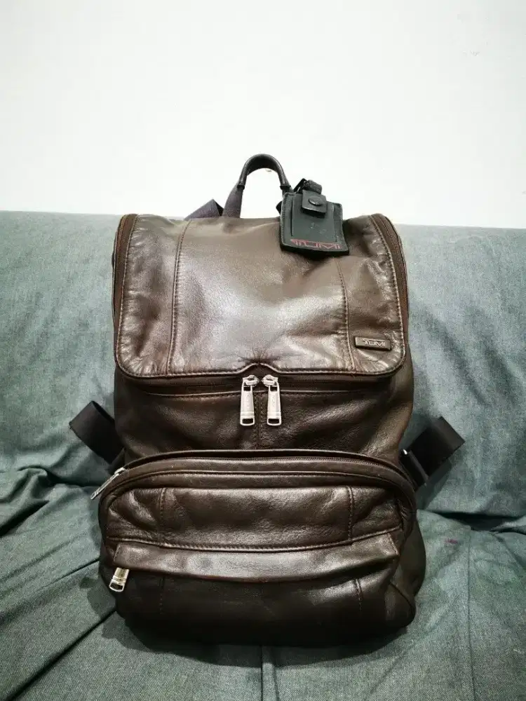 Tumi Leather backpack tas ransel