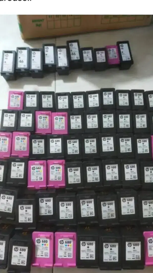 Menerima tinta printer baru dan bekas