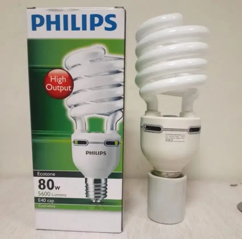 LAMPU INDUSTRI PHILIPS ECOTONE HIGH LUMEN 80 WATT E40 WARNA 4000KELVIN