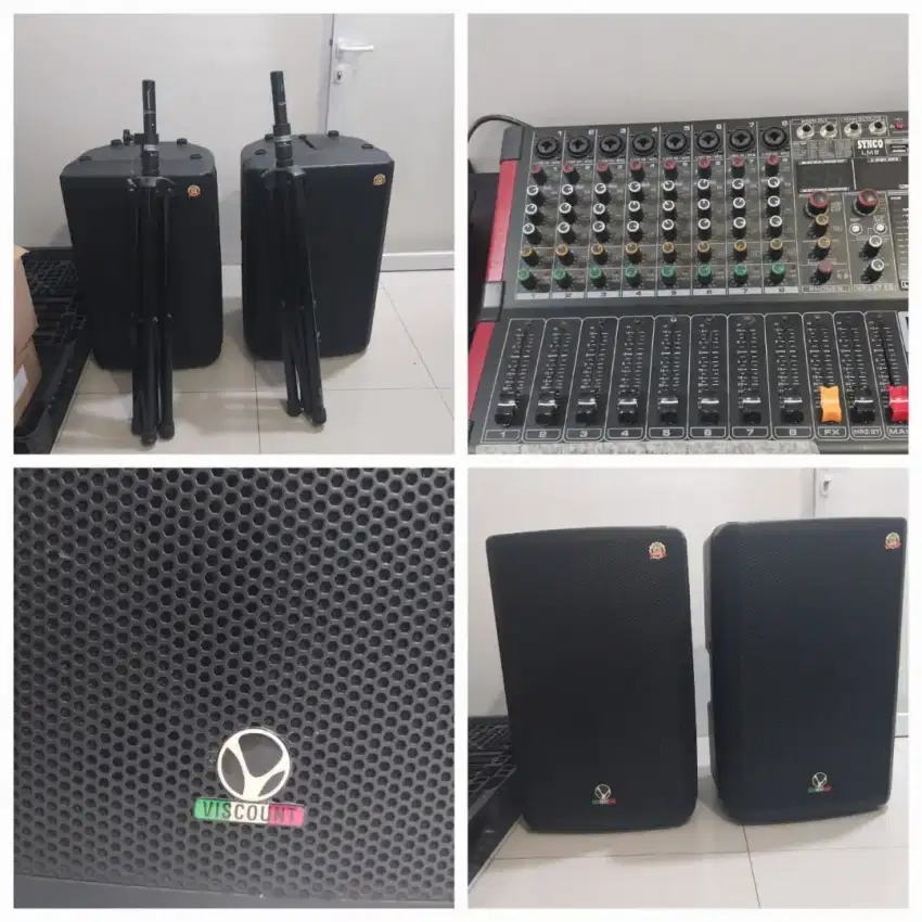 Sound sistem + mixer 1 set