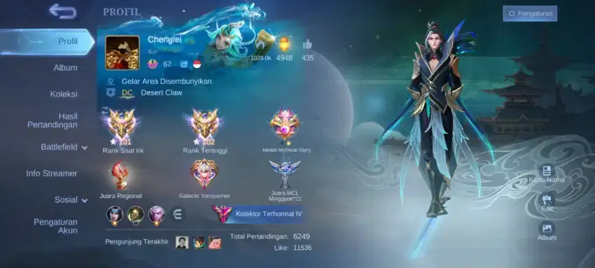 Akun mobile legend (akun ml)