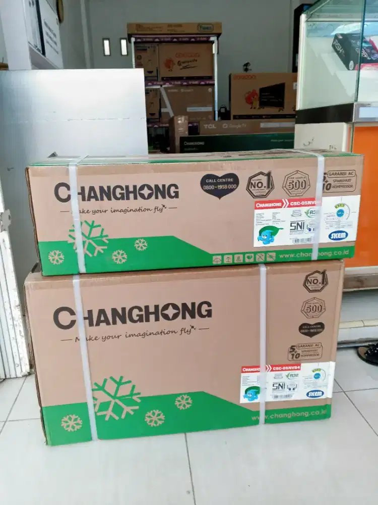 AC Changhong 1/2 PK include pemasangan dan material