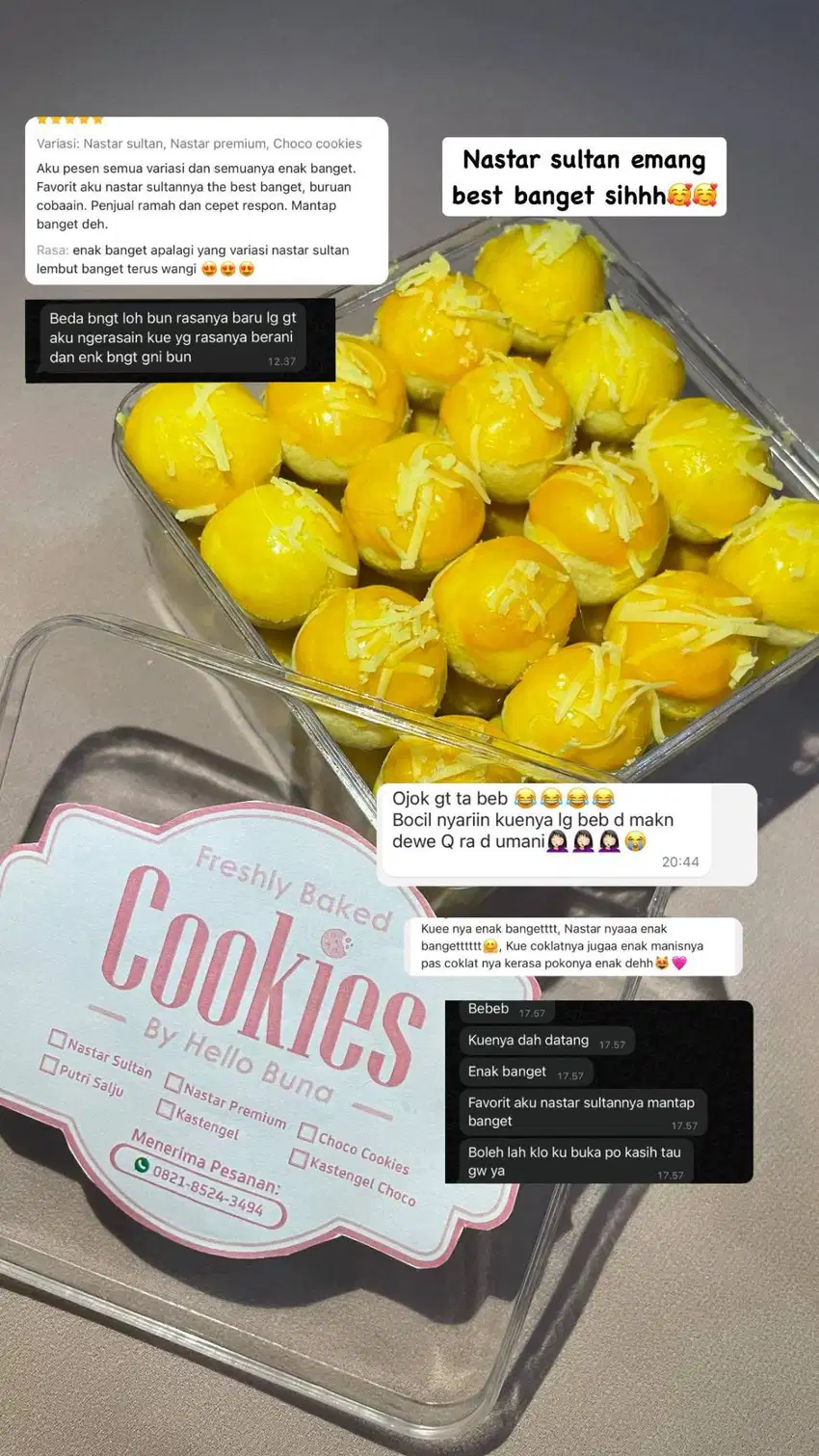 OPEN RESELLER HELLO BUNA COOKIES DENGAN KOMISI YANG SANGAT MENARIK