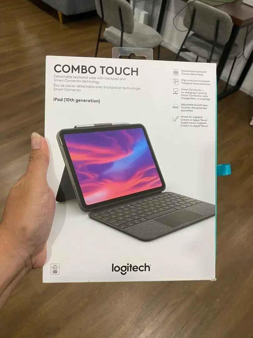 Logitech Combo Touch iPad Gen 10 A14 11 A16 Garansi Resmi Unit Baru
