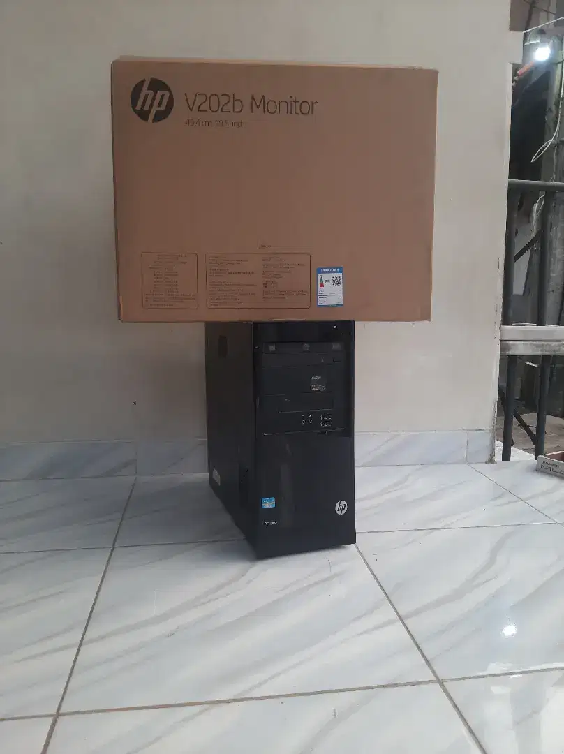 CPU Komputer BUILD UP Feat Rakitan Intel Core i5 + LED NEW HP 20 inc