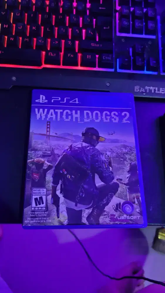 Kaset BD Ps 4 Second WatchDogs 2 Mulus