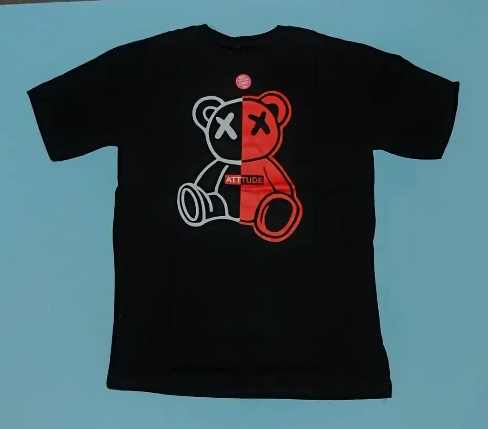 Kaos distro hitam panda x