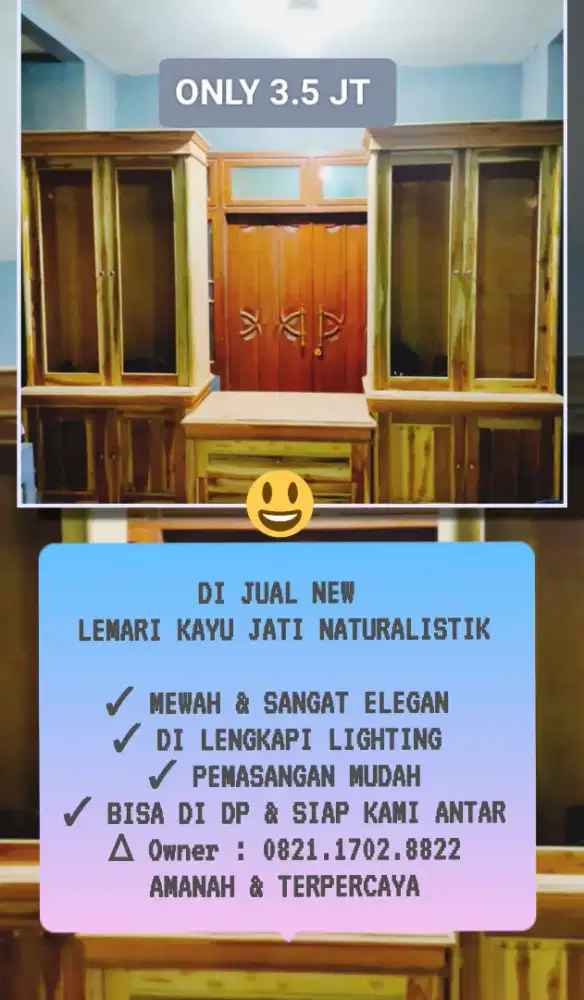 Lemari Jati Mewah