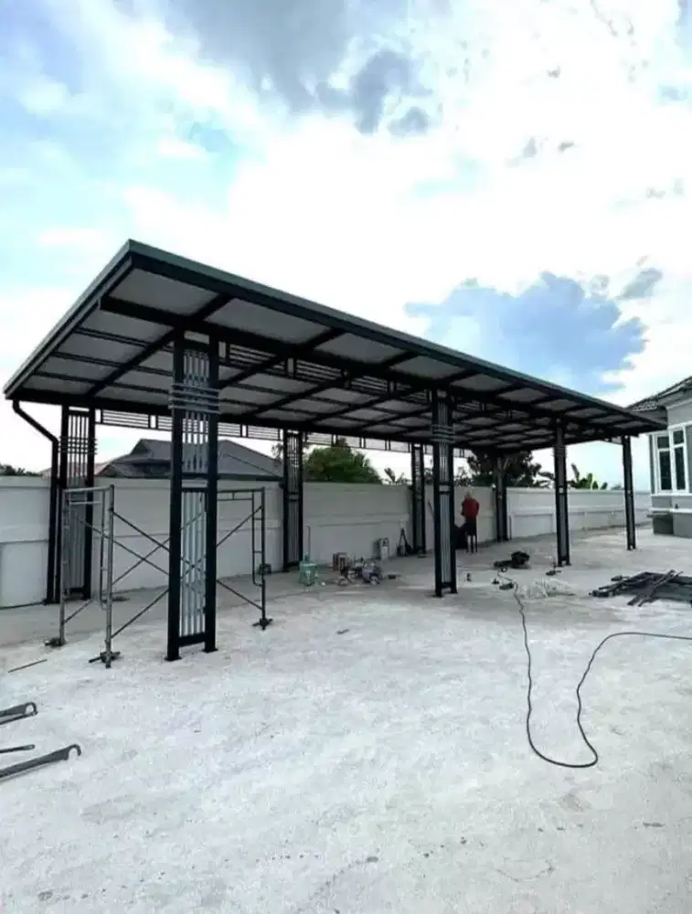 Kanopi teras minimalis