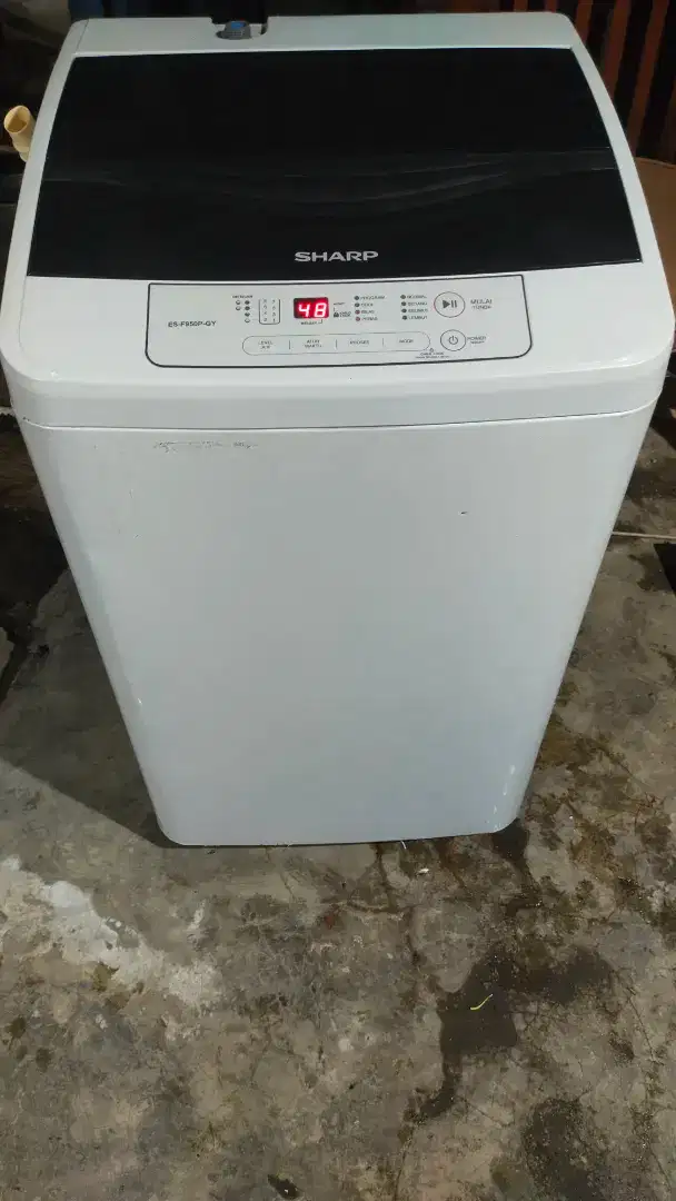 Mesin cuci Otomatis Sharp kapasitas 8kg Normal semua mesin Ori