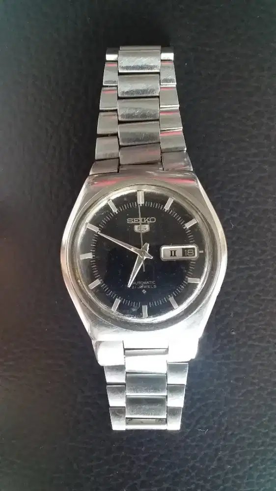 Rare Vintage Seiko 5 Otomatis 6119 (buka atas)