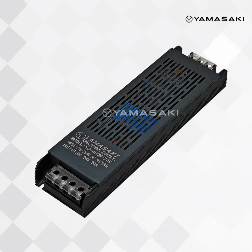 Yamasaki Trafo Adaptor Power Supply Slim 24V 20A Blue Color FULL POWER