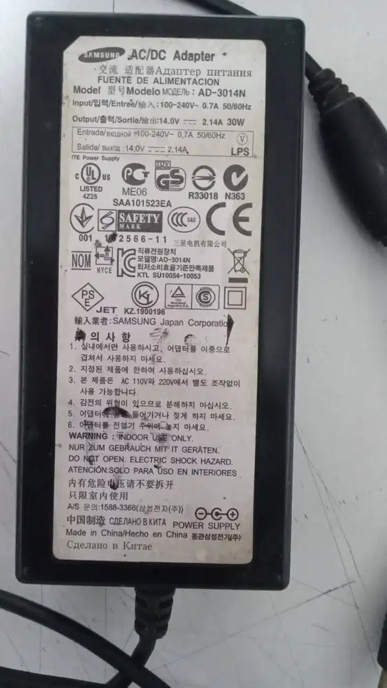 Adapto Charger Original Merk Samsung 14v Bawaan