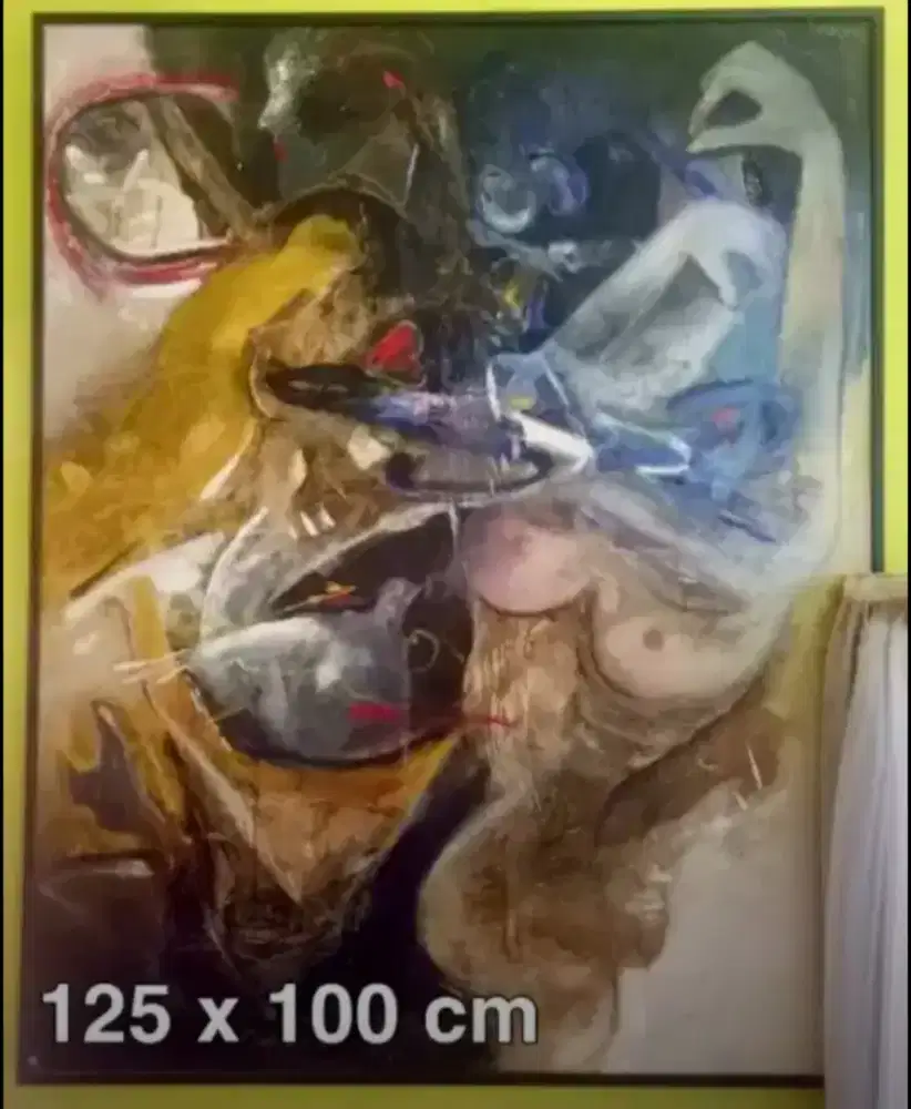 Lukisan oil on canvas karya Dafi Dhowo