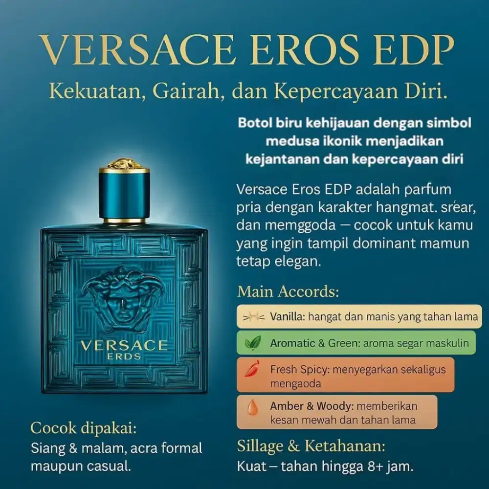 Versace eros eau deu parfum ori 100 ml