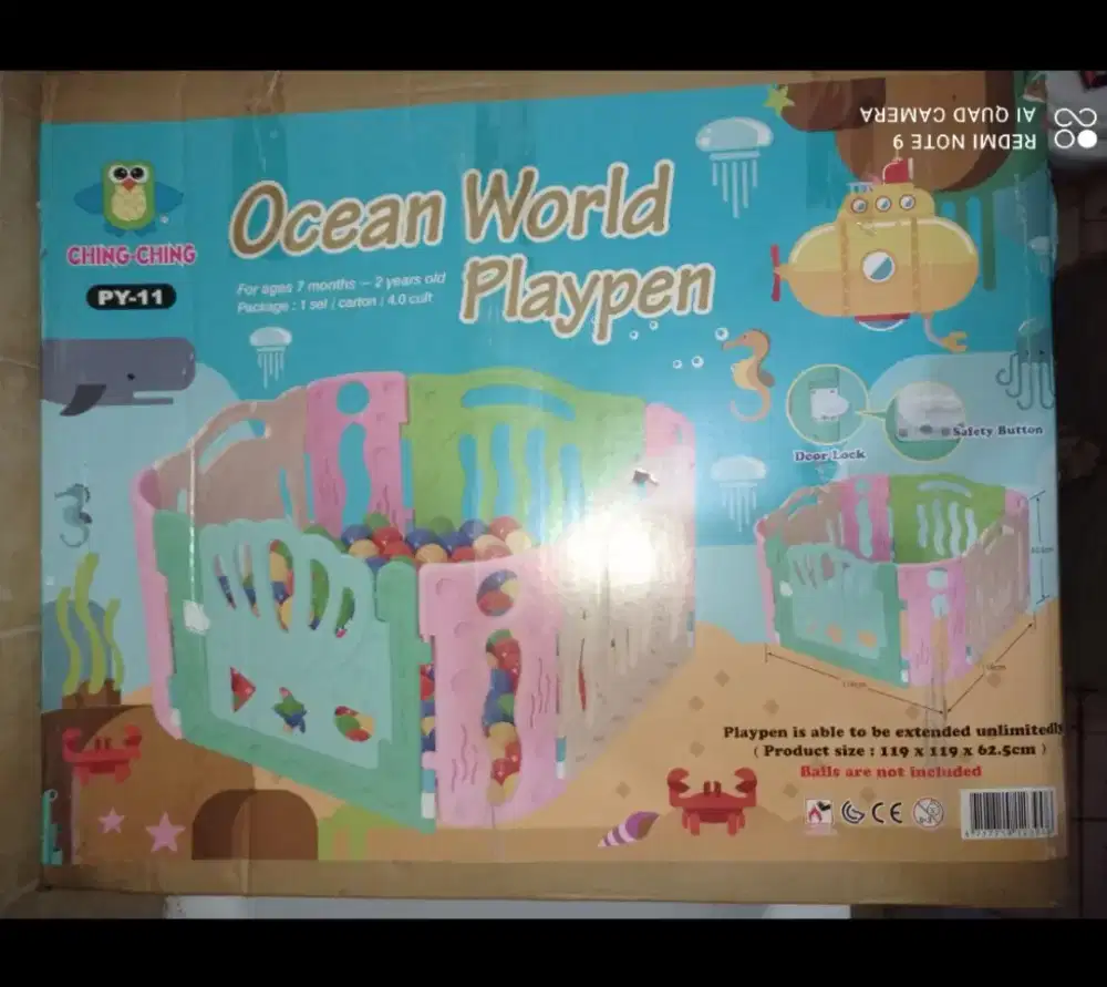 Play Yard uk 119cm x 119cm x 62.5cm