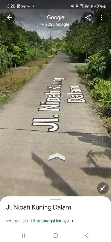 Tanah tepi jalan nipah kuning dalam ukuran 70 x 400