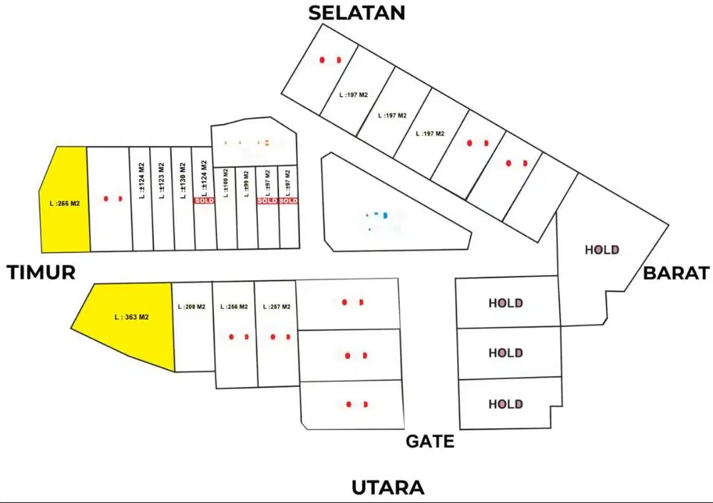 di jual tanah kavling lokasi premium di jimbaran bali komple perumahan