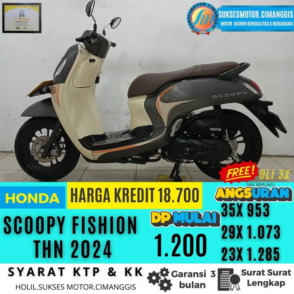 PROMO SCOOPY MURAH GARANSI CASH&KREDIT FREE OLI