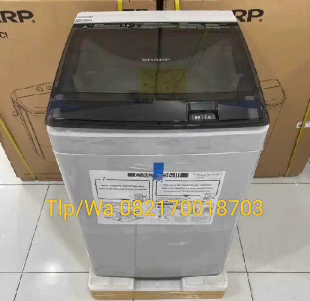 PROMO MESIN CUCI OTOMATIS SHARP 7KG ESM7000PGG BARU SEGEL PABRIK