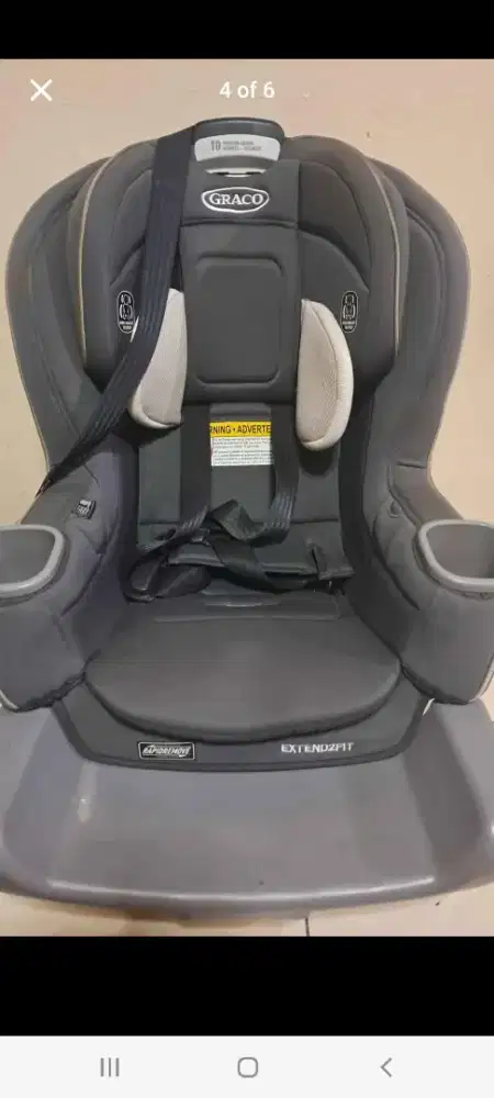 Preloved Car seat Graco Extend 2 fit Rapid remover
