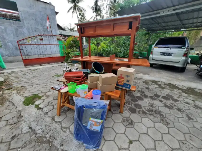 Gerobak Angkringan gratis ongkir dan bayar COD area Depok JABODETABEK