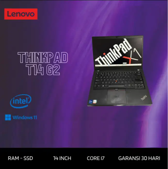 LENOVO THINKPAD T14 CORE I7 GEN 11 RAM 16/256GB FHD TOUCH M-RC