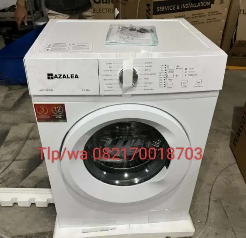 PROMO MESIN CUCI FRONT LOADING 10,5KG AZALEA ITALY BRAND BY TEKNOGAS
