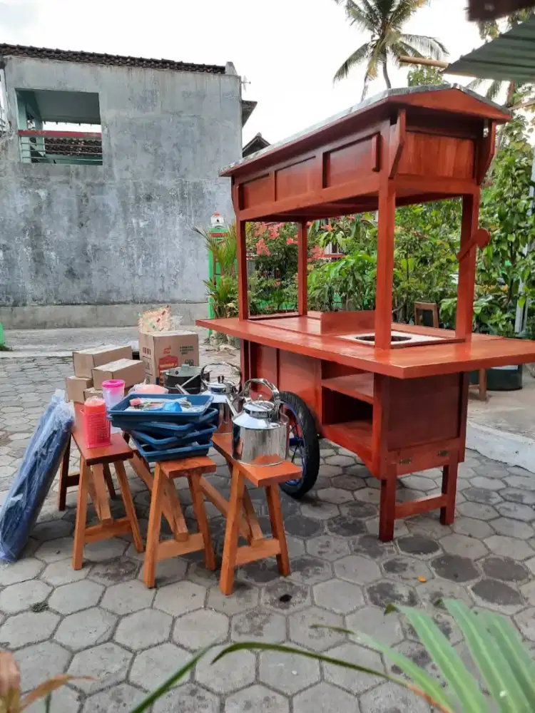 JUAL GEROBAK ANGKRINGAN GRATIS ONGKIR COD SEMARANG -002