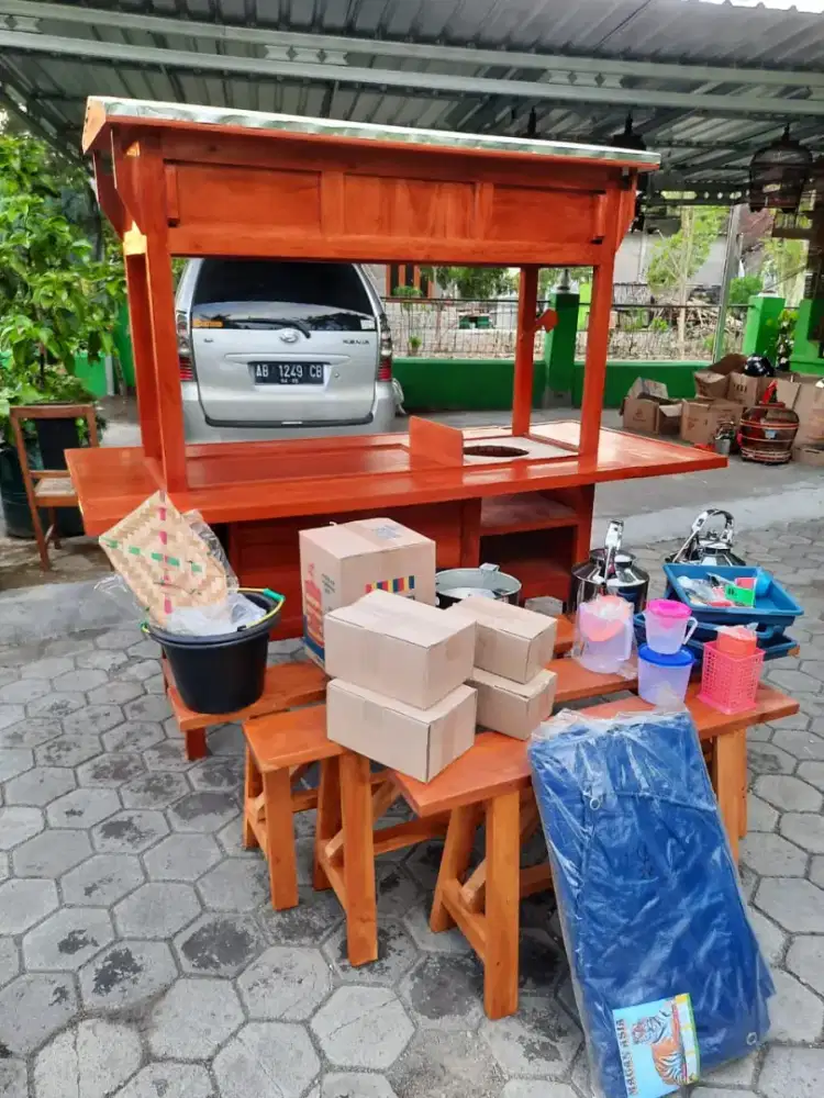 JUAL GEROBAK ANGKRINGAN GRATIS ONGKIR COD SEMARANG -004