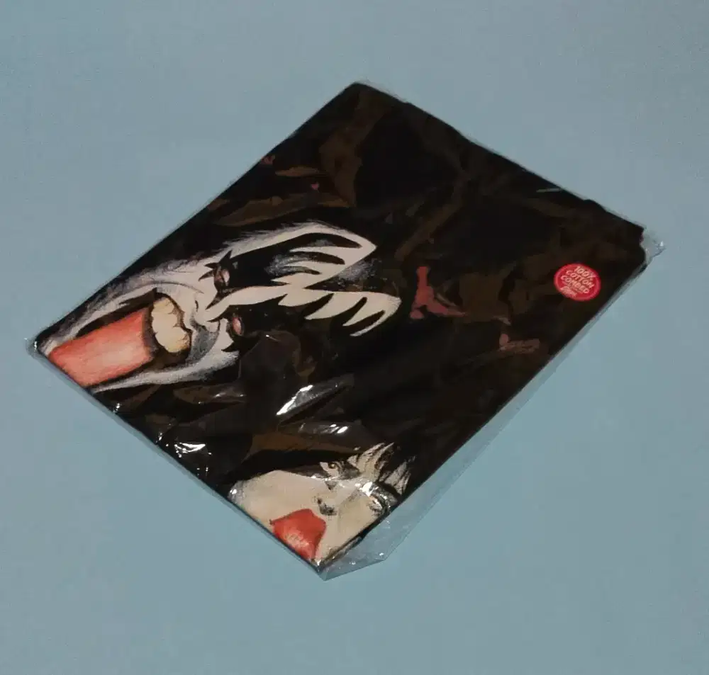 Kaos distro band Kiss hitam