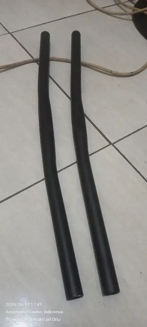 Stang Alloy flat bar sedikit lurus