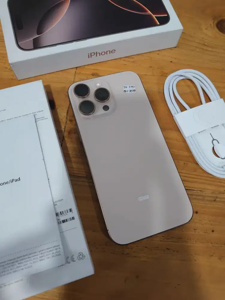 Iphone 16 pro max 256 ibox dessert titanium bh 100 grs on juni 2026