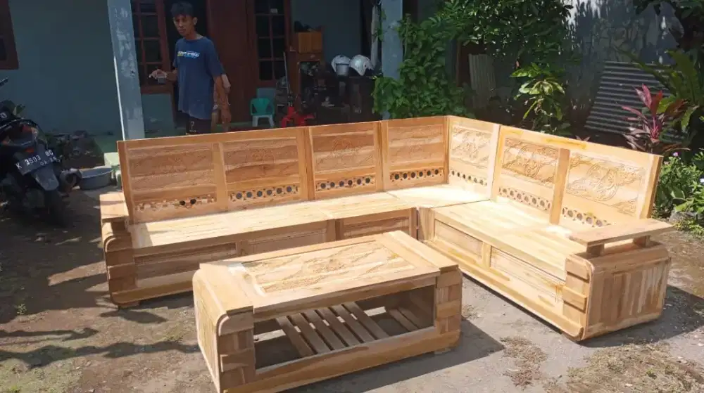 Kursi Tamu sudut minimalis jepara