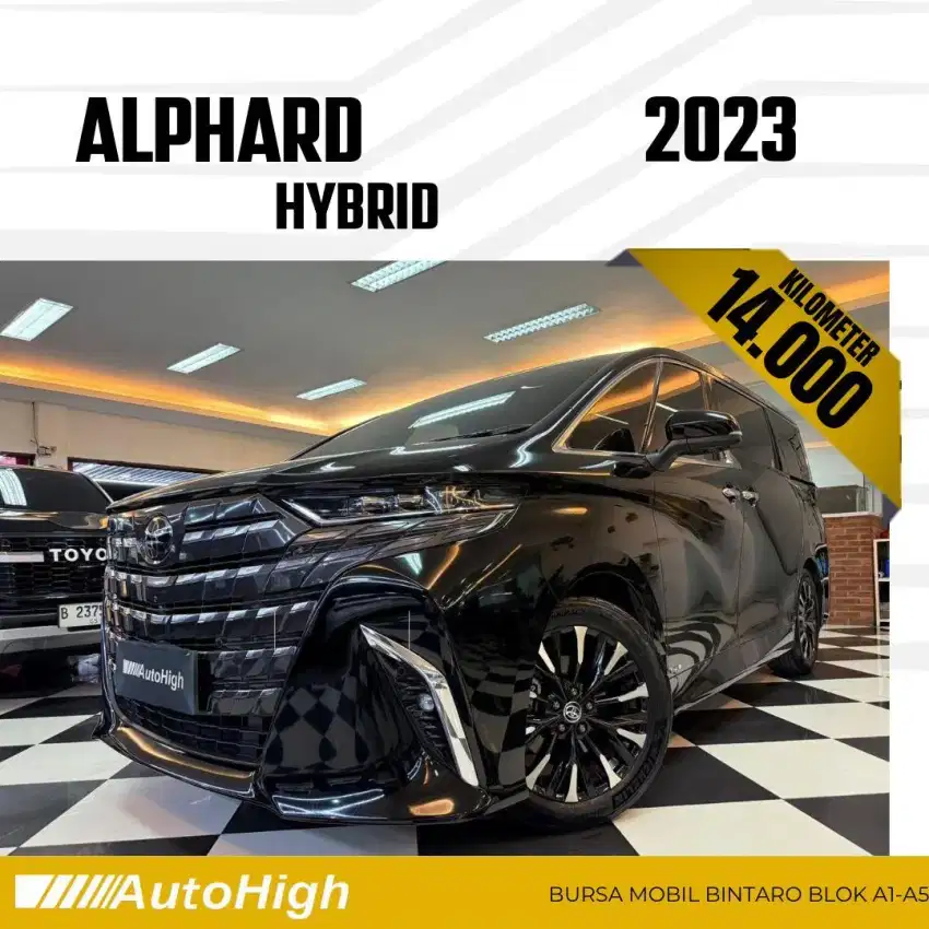 DP10% [Km14.000] Alphard Hybrid 2023 Black / Modellista 2024 #AUTOHIGH