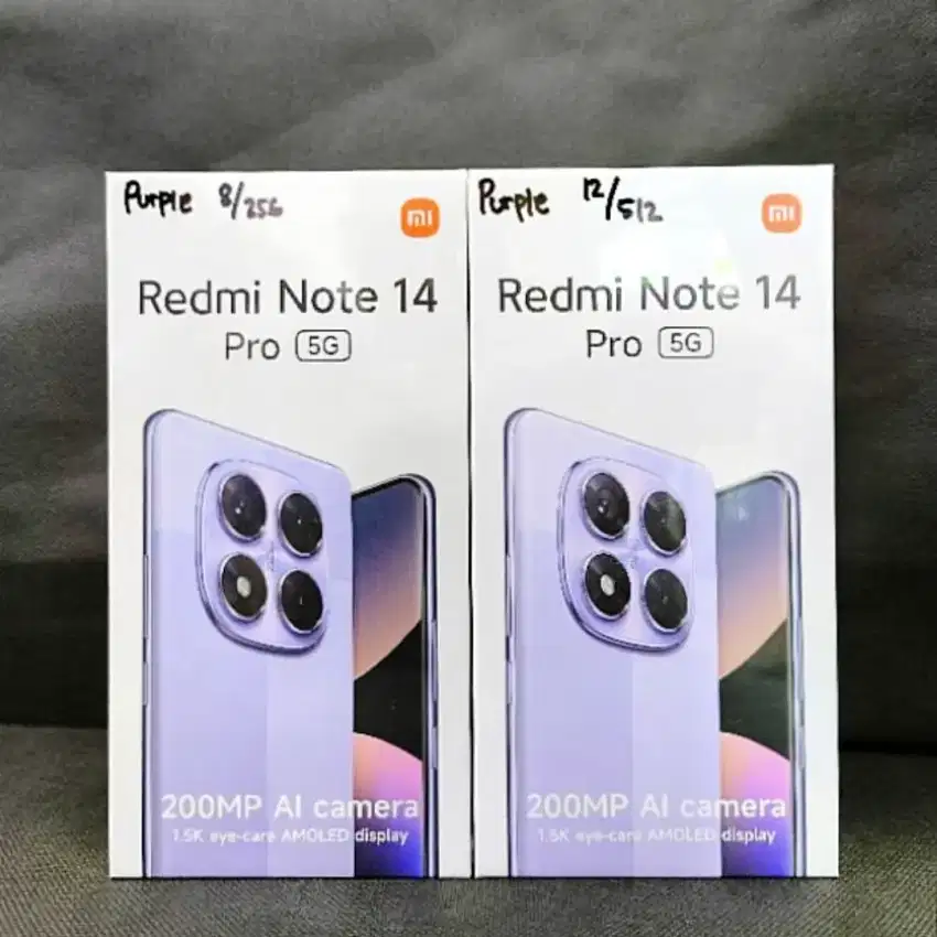 Xiaomi Redmi Note 14 Pro 5G 12/512 Gb 8/256 Gb New Garansi Resmi 1 Th