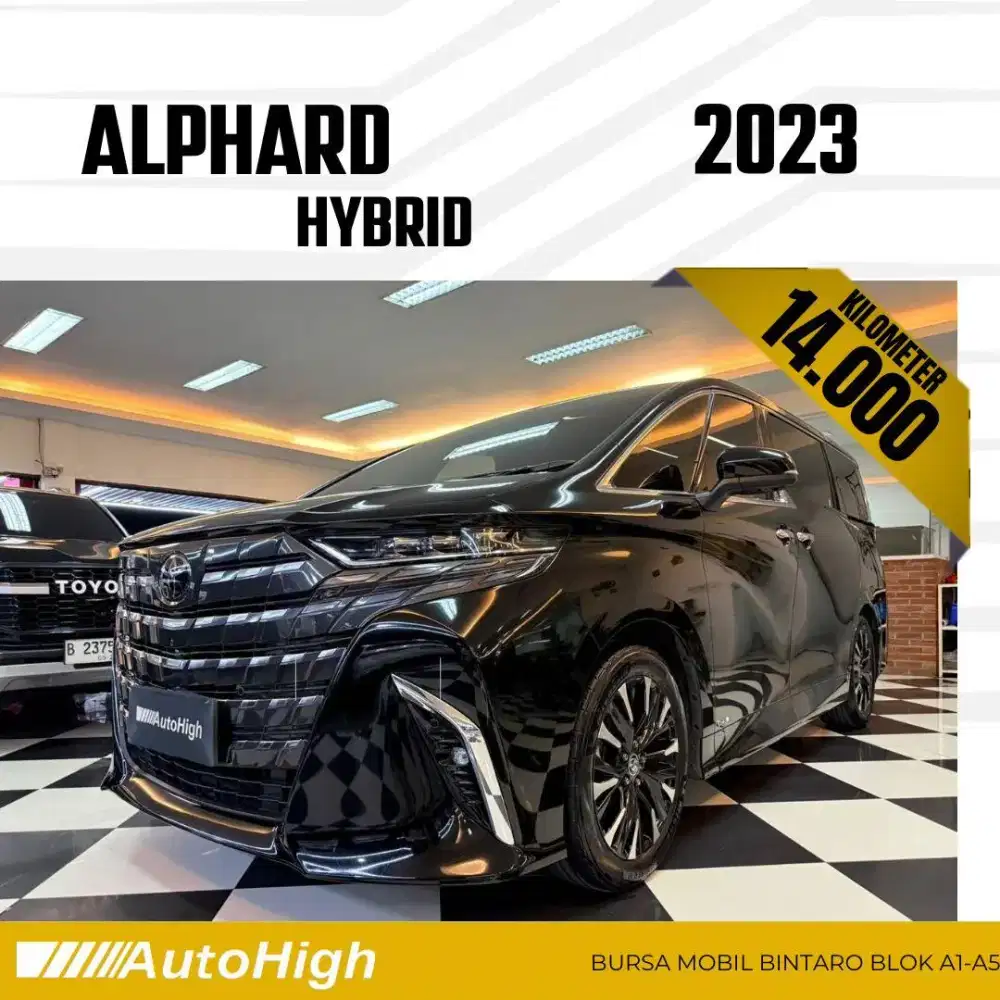 DP10% [Km14.000] Alphard Hybrid 2023 Black / Modellista 2024 #AUTOHIGH