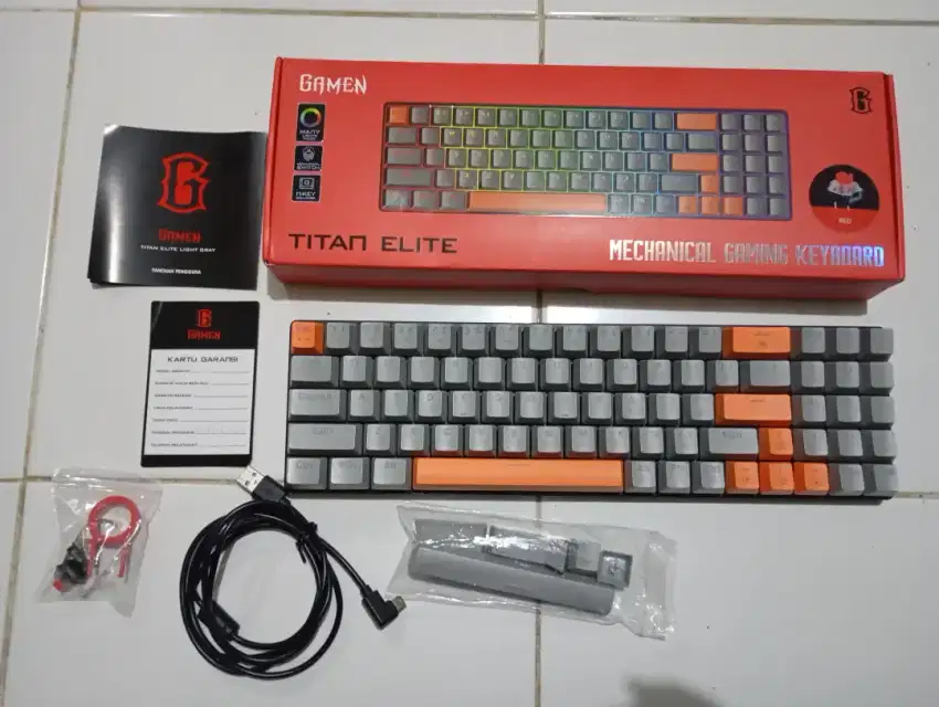 GAMEN TITAN ELITE MECHANICAL KEYBOARD - FULLSET

bisa Nego.