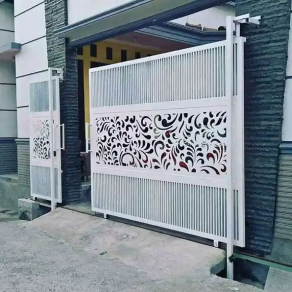 Pintu gerbang cating laser