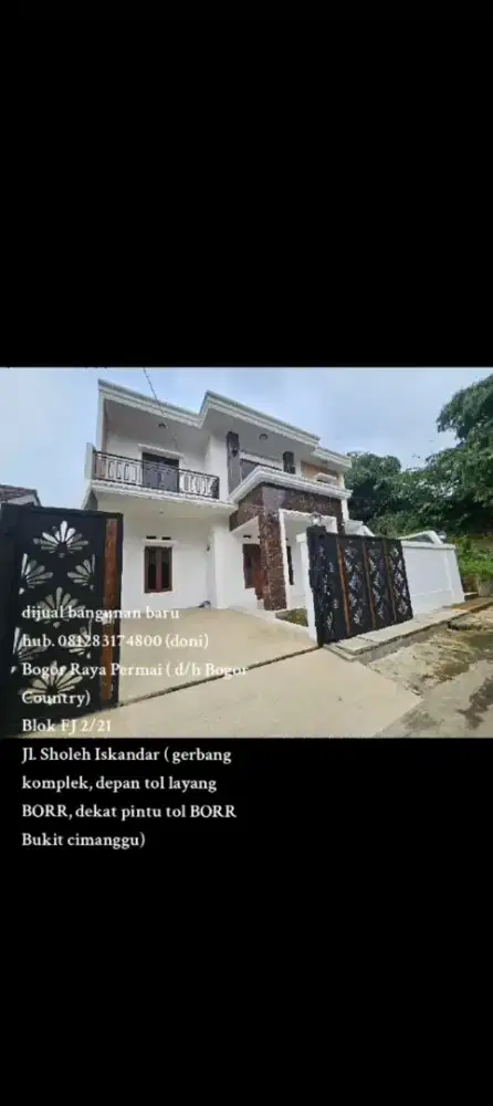 Rumah baru, bangunan baru.