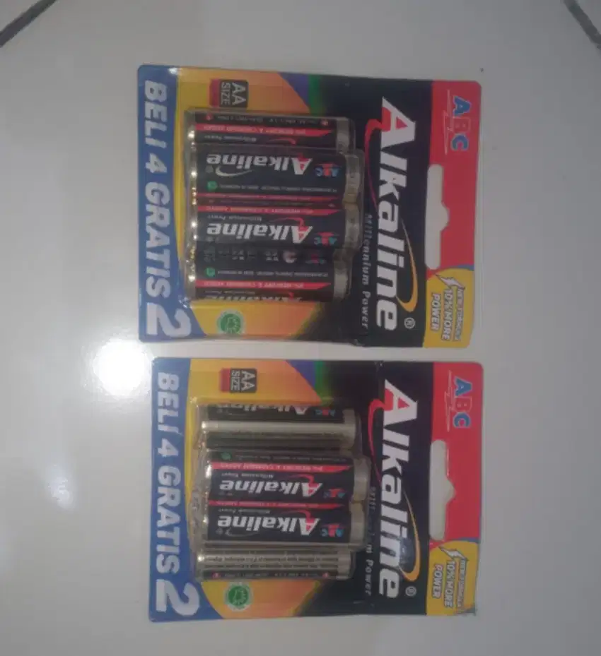 Baterai alkaline 1 pack isi 6pcs Baru